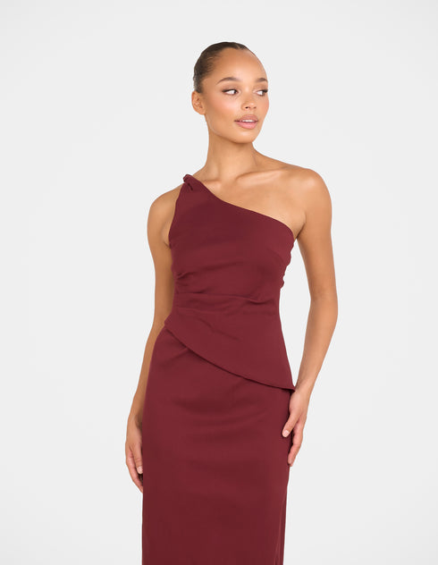Hoda One Shoulder Midi Dress